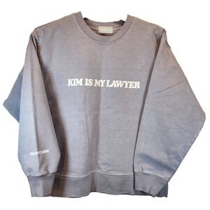 Talentless Kim Is My Lawyer S/M Pullover Crewneck Sweatshirt Purple Oversize